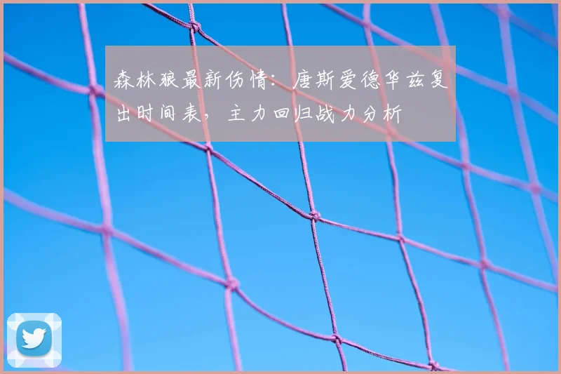 森林狼最新伤情：唐斯爱德华兹复出时间表，主力回归战力分析